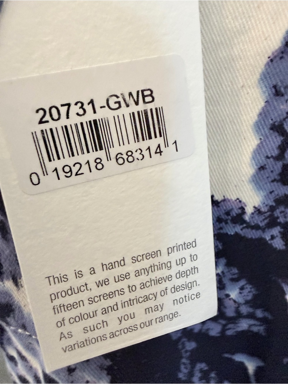 NWT One Hundred Stars Giant Willow Blue Cotton Apron British Designer - Picture 3 of 7